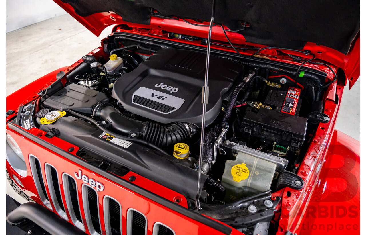10/2017 Jeep Wrangler Unlimited Overland (4x4) JK MY17 4d Hardtop Firecracker Red V6 3.6L