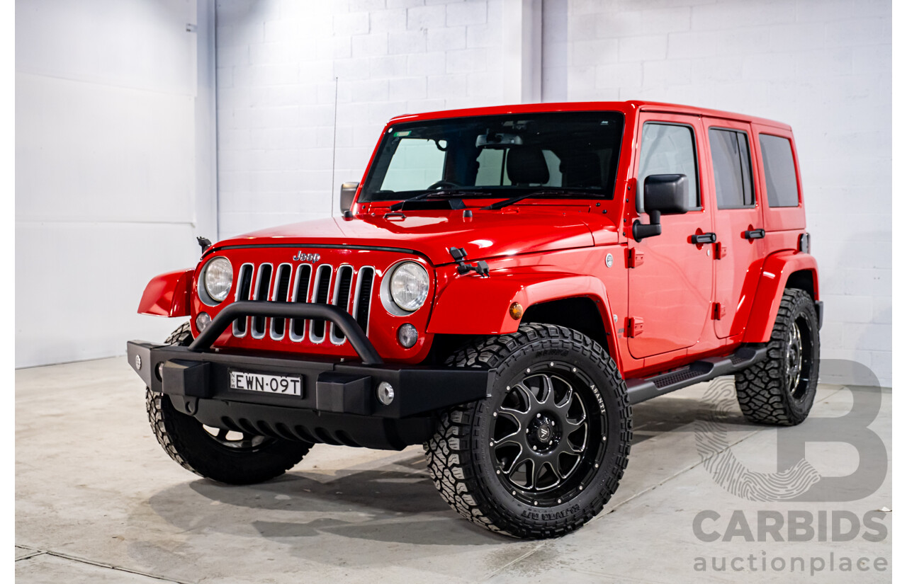 10/2017 Jeep Wrangler Unlimited Overland (4x4) JK MY17 4d Hardtop Firecracker Red V6 3.6L