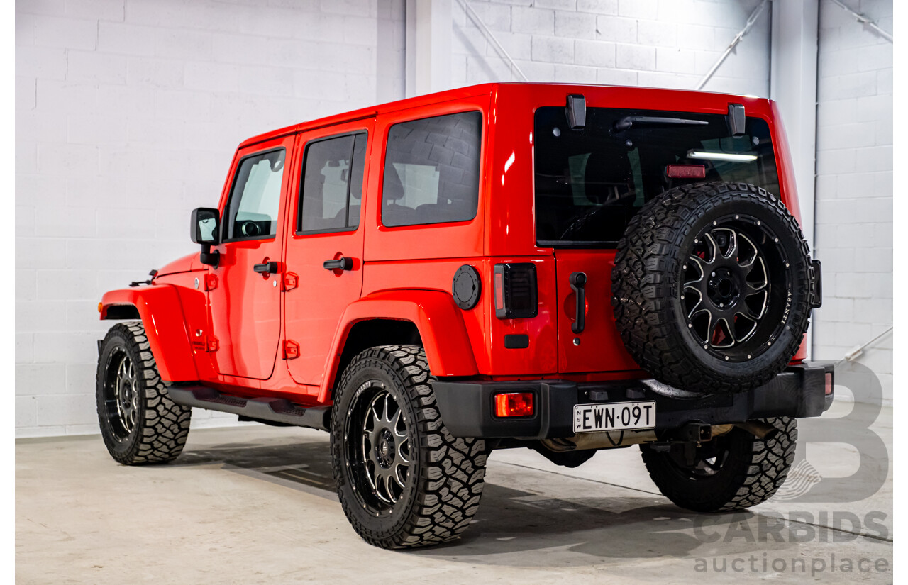 10/2017 Jeep Wrangler Unlimited Overland (4x4) JK MY17 4d Hardtop Firecracker Red V6 3.6L
