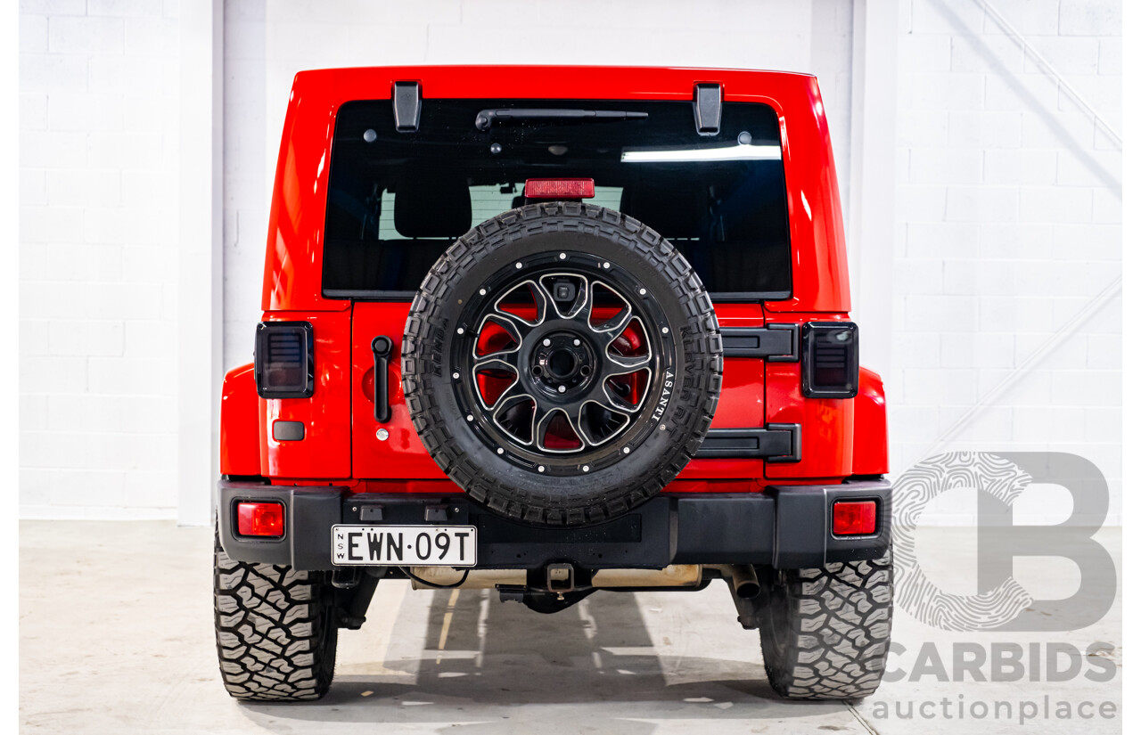 10/2017 Jeep Wrangler Unlimited Overland (4x4) JK MY17 4d Hardtop Firecracker Red V6 3.6L