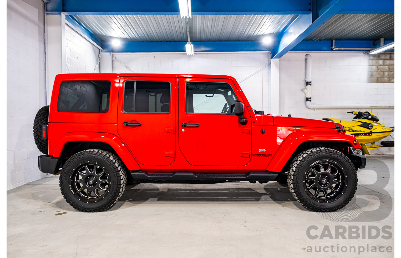 10/2017 Jeep Wrangler Unlimited Overland (4x4) JK MY17 4d Hardtop Firecracker Red V6 3.6L