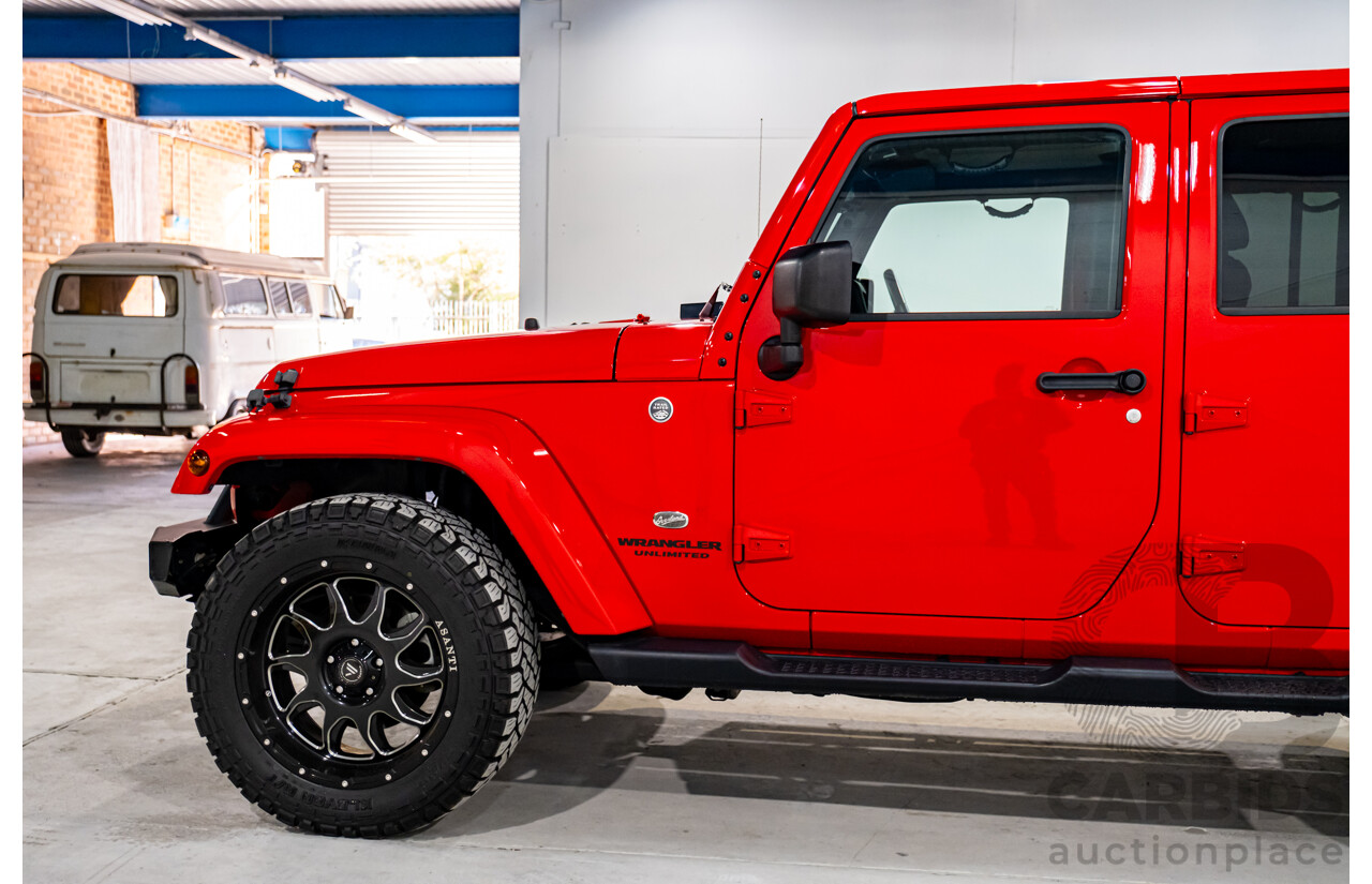 10/2017 Jeep Wrangler Unlimited Overland (4x4) JK MY17 4d Hardtop Firecracker Red V6 3.6L