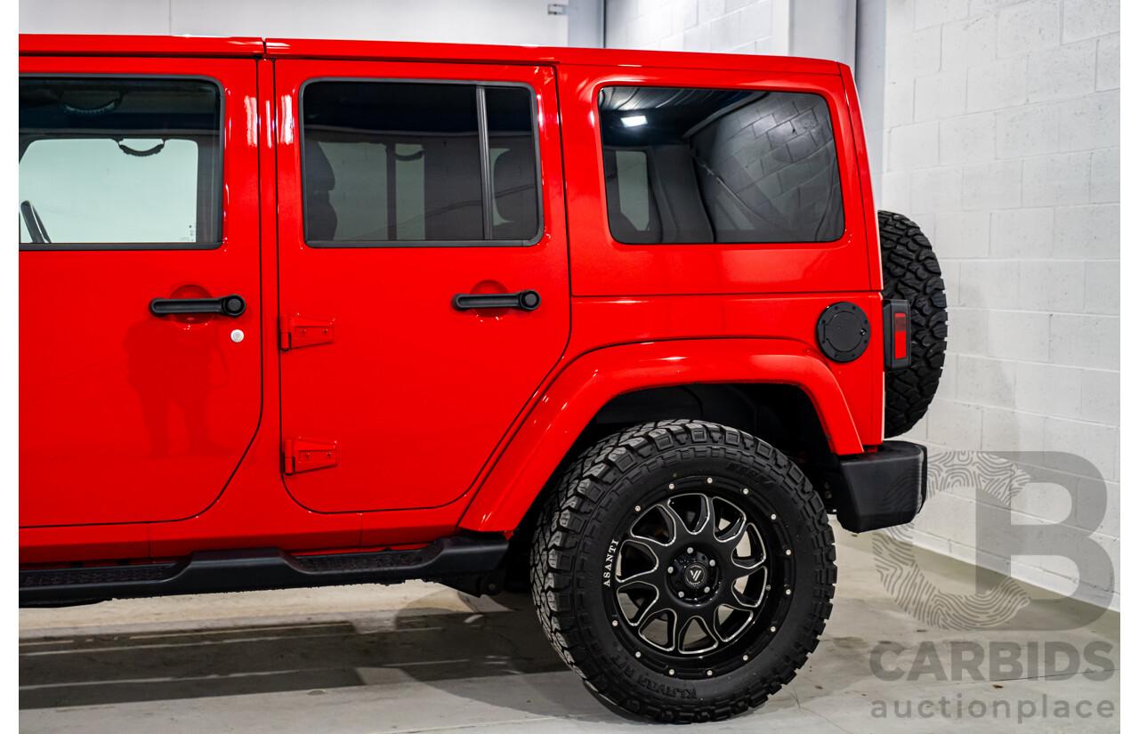 10/2017 Jeep Wrangler Unlimited Overland (4x4) JK MY17 4d Hardtop Firecracker Red V6 3.6L