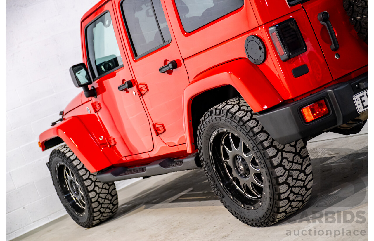 10/2017 Jeep Wrangler Unlimited Overland (4x4) JK MY17 4d Hardtop Firecracker Red V6 3.6L