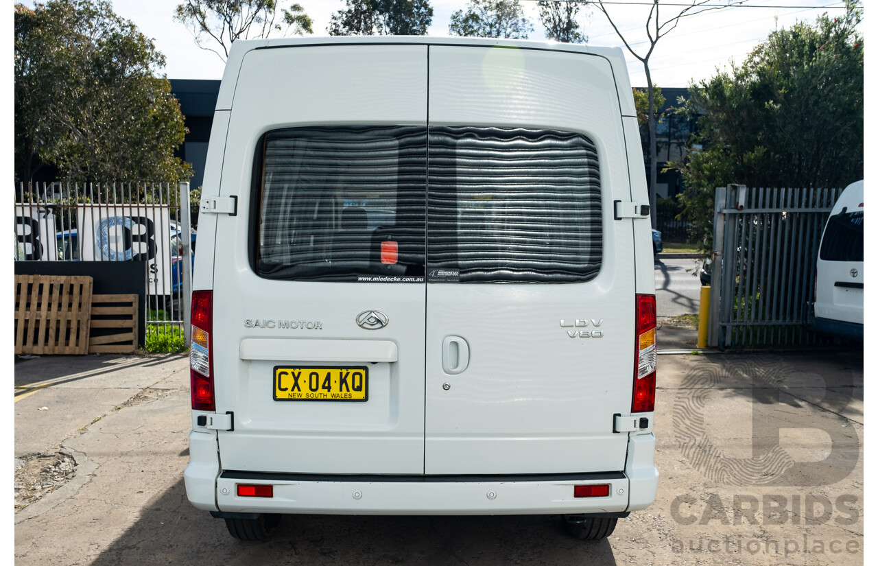 09/2020 Saic Motors LDV V80 LWB Mid Roof F K1 MY20 4D Van White Turbo Diesel 2.5L