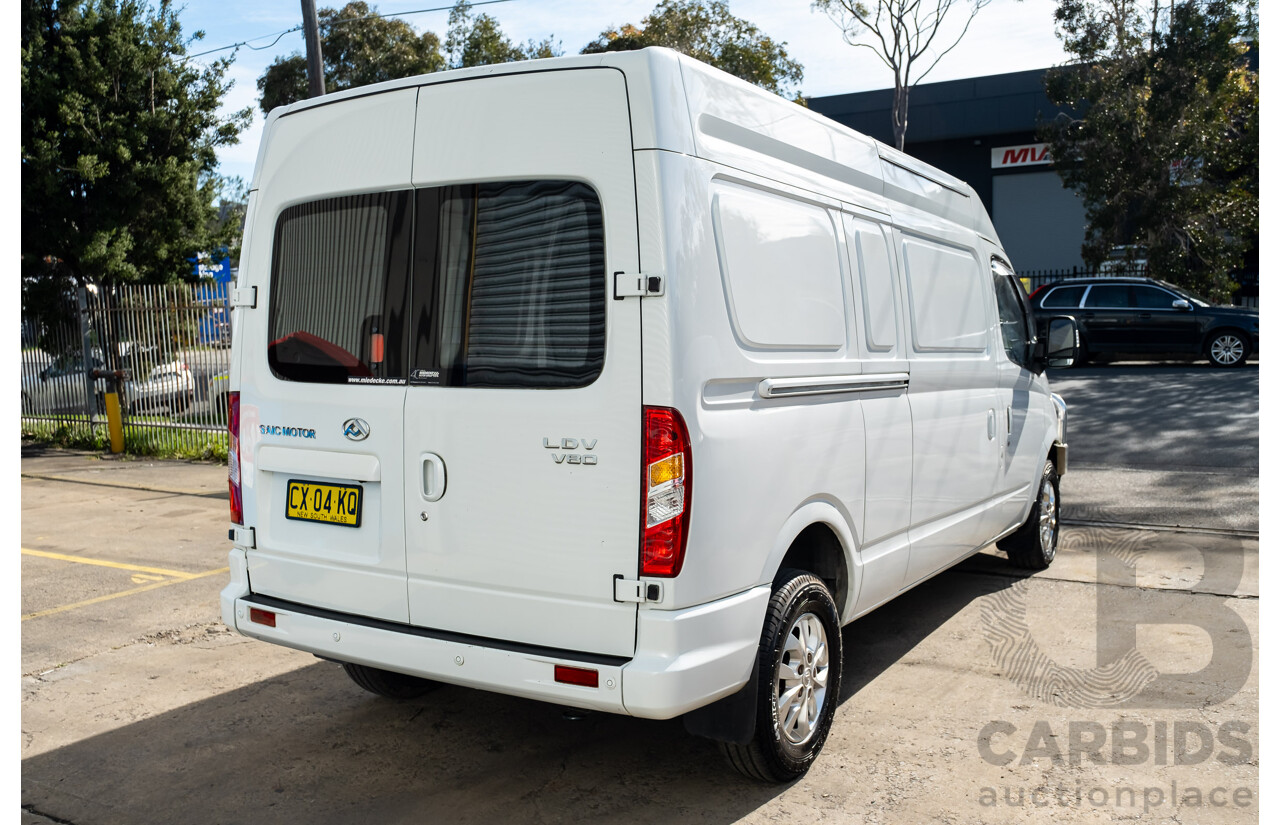 09/2020 Saic Motors LDV V80 LWB Mid Roof F K1 MY20 4D Van White Turbo Diesel 2.5L