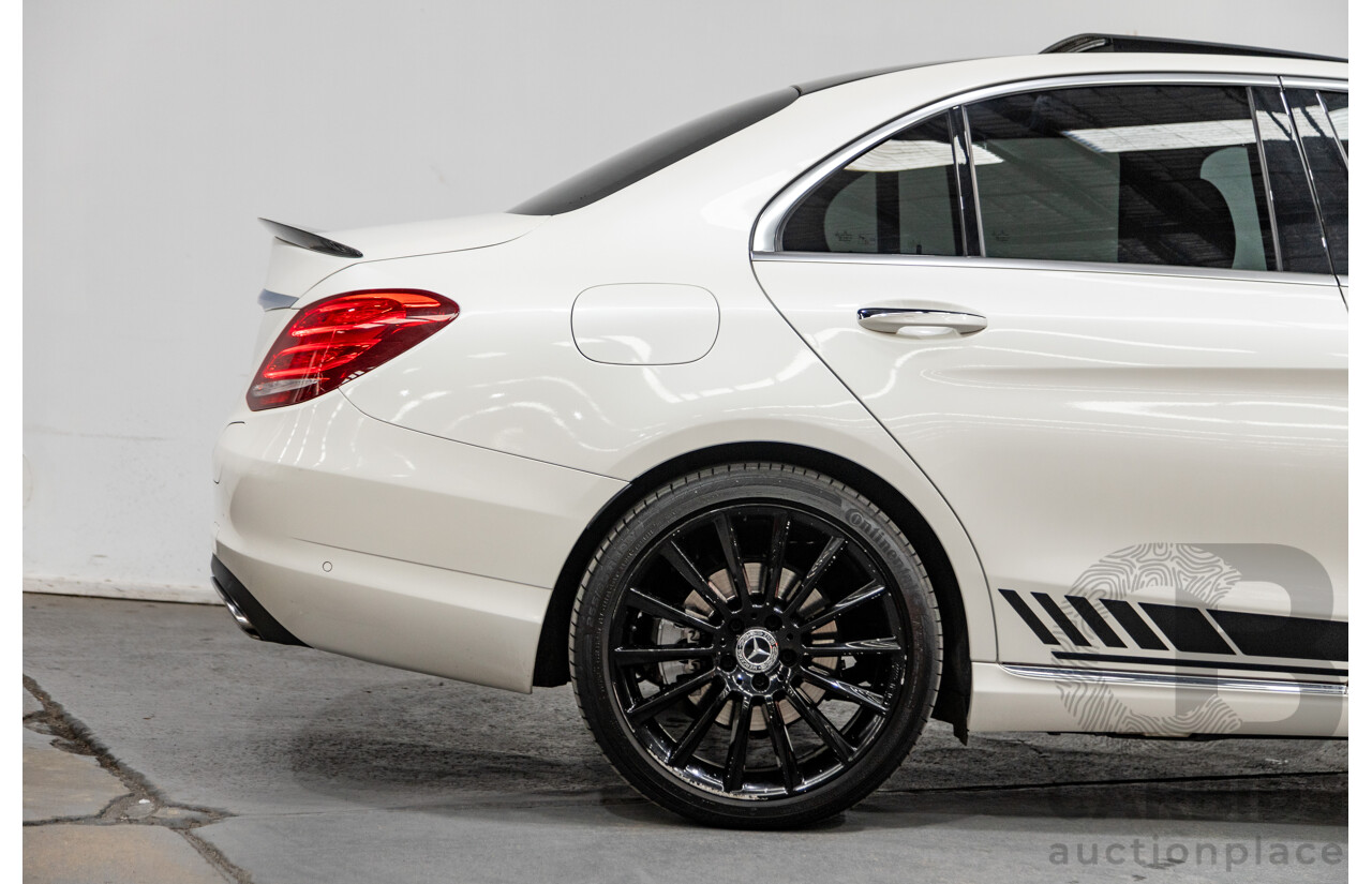 01/2018 Mercedes Benz C350e W205 MY18 4d Sedan Diamond White Metallic Turbo 2.0L / 60kw Hybrid