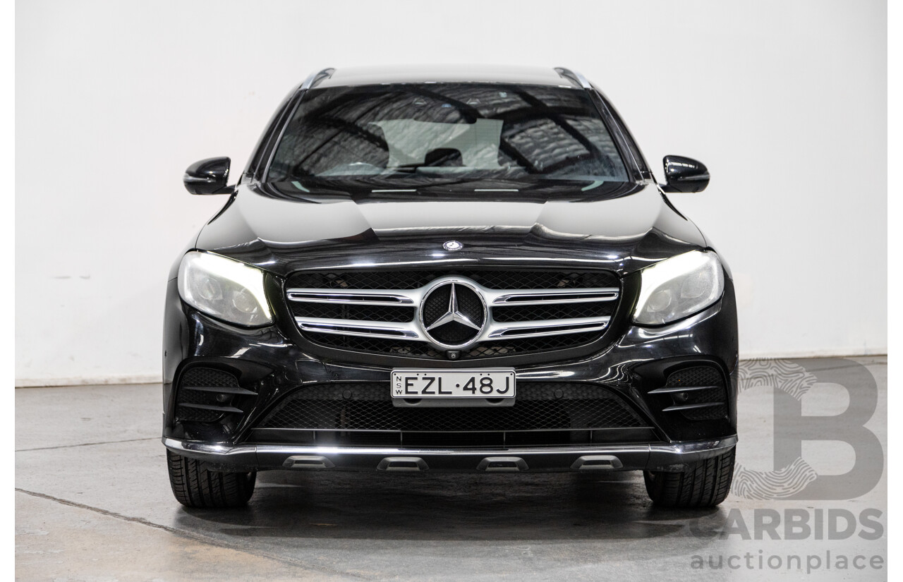 11/2015 Mercedes Benz GLC220d (AWD) 253 4d Wagon Obsidian Black Turbo Diesel 2.1L