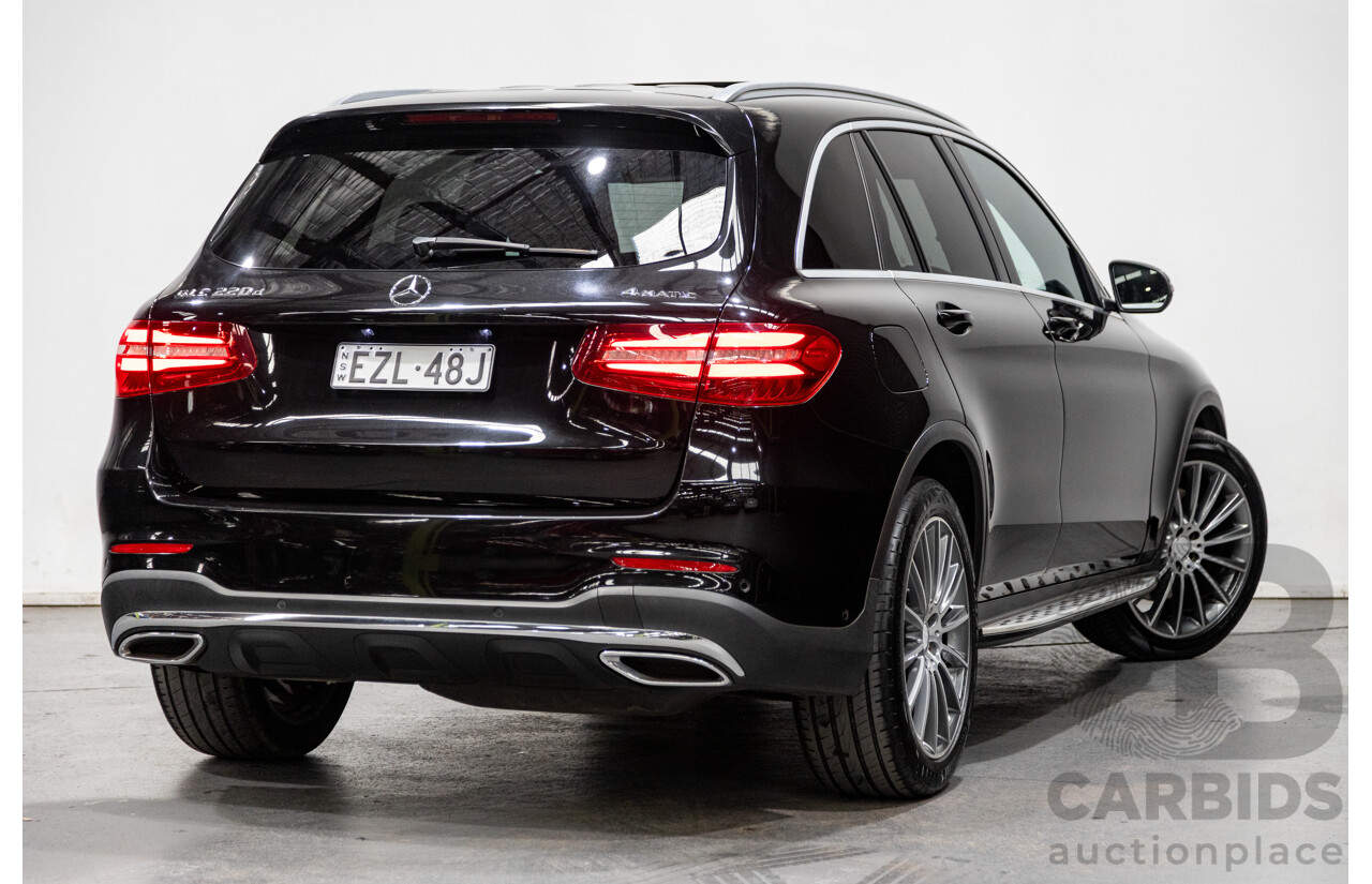 11/2015 Mercedes Benz GLC220d (AWD) 253 4d Wagon Obsidian Black Turbo Diesel 2.1L