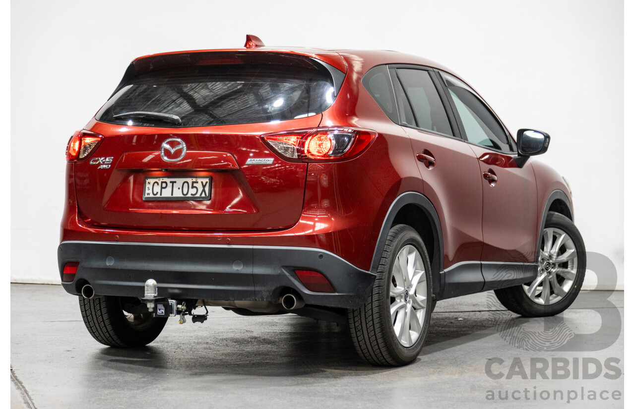 12/2012 Mazda CX-5 Grand Touring (AWD) 4d Wagon Zeal Red Turbo Diesel 2.2L