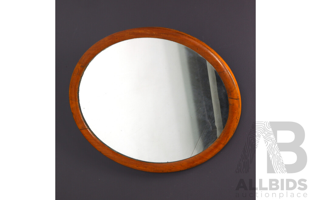 Antique Oval Shaped Mirror