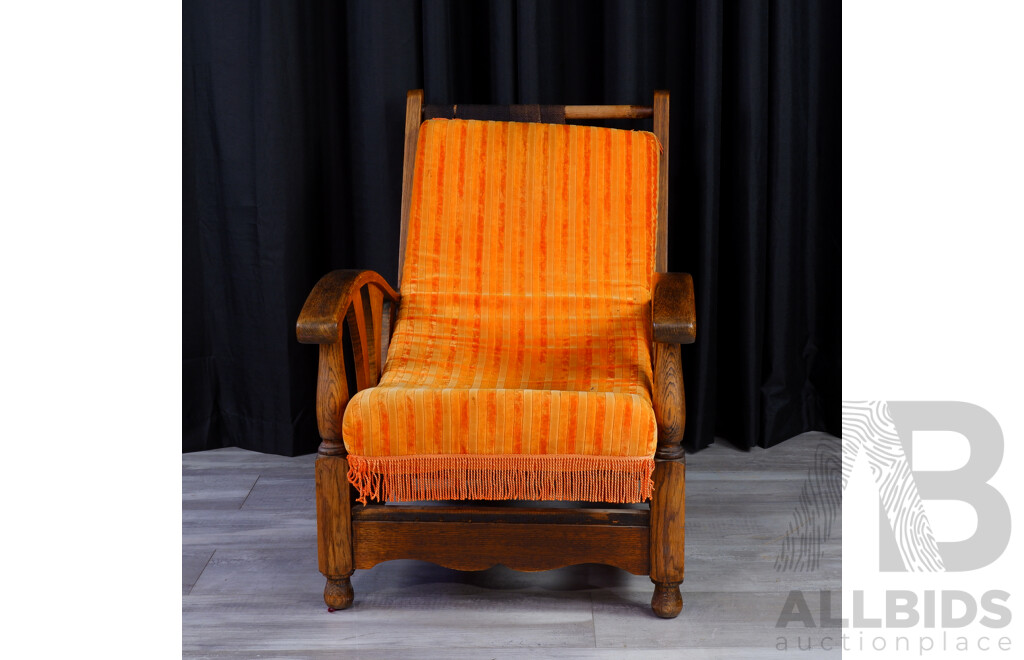 Art Deco Timber Framed Armchair