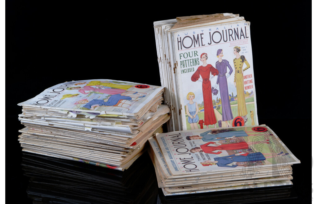 Fantastic Collection Vintage Australian Home Journal, Ranging Between 1931 and 1956, Mostly with Patterns Included