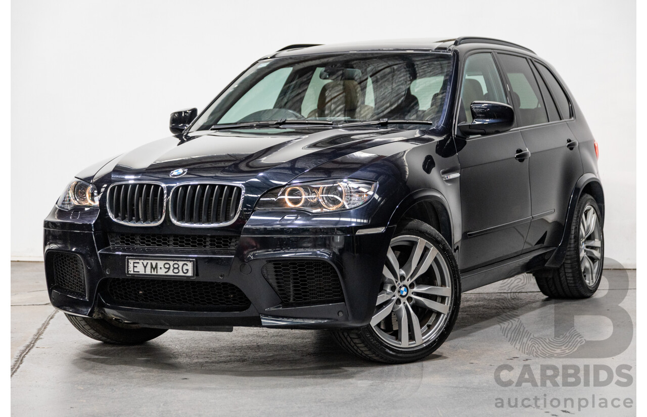 9/2010 BMW X5 M LCI (4x4) E70 MY10 4d Wagon Carbon Black Metallic Twin Turbo V8 4.4L