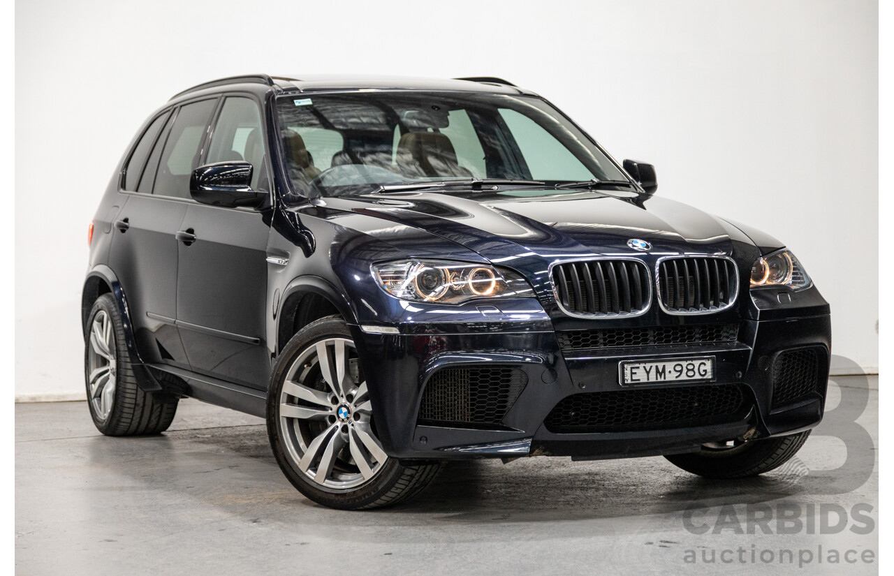 9/2010 BMW X5 M LCI (4x4) E70 MY10 4d Wagon Carbon Black Metallic Twin Turbo V8 4.4L