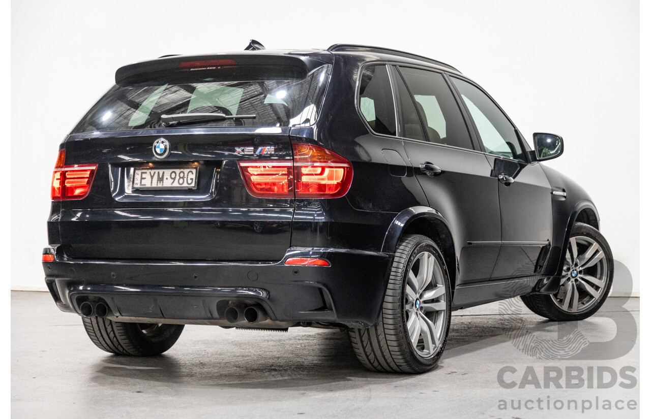 9/2010 BMW X5 M LCI (4x4) E70 MY10 4d Wagon Carbon Black Metallic Twin Turbo V8 4.4L