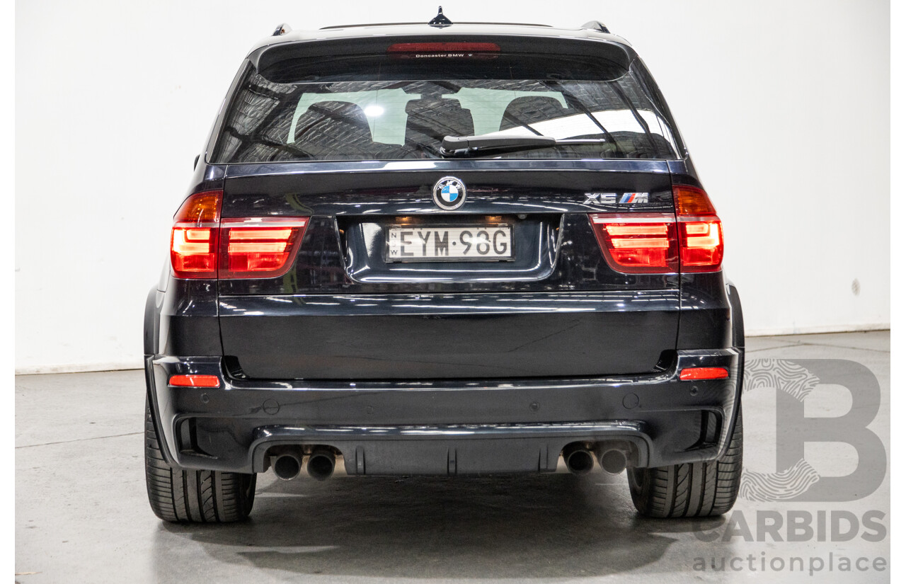 9/2010 BMW X5 M LCI (4x4) E70 MY10 4d Wagon Carbon Black Metallic Twin Turbo V8 4.4L