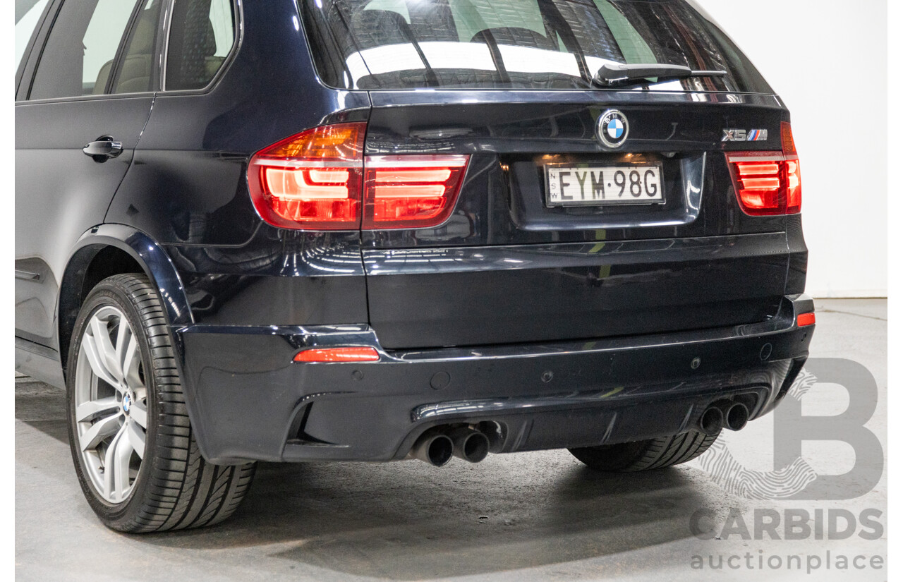 9/2010 BMW X5 M LCI (4x4) E70 MY10 4d Wagon Carbon Black Metallic Twin Turbo V8 4.4L