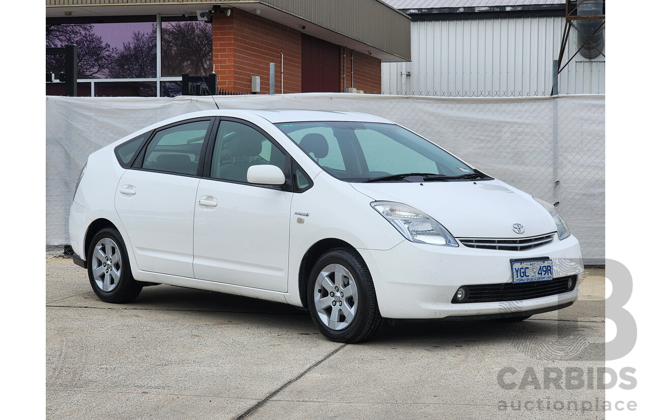 09/2006 Toyota Prius HYBRID FWD NHW20R MY06 UPGRADE 5D Hatchback White 1.5L