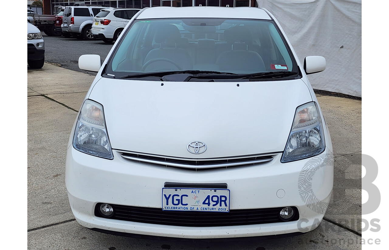 09/2006 Toyota Prius HYBRID FWD NHW20R MY06 UPGRADE 5D Hatchback White 1.5L