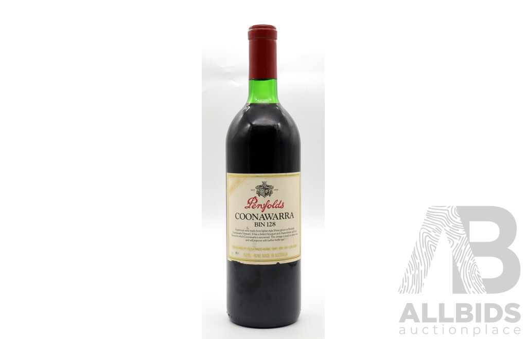 Penfolds Coonawarra Bin 128 Vintage 1986