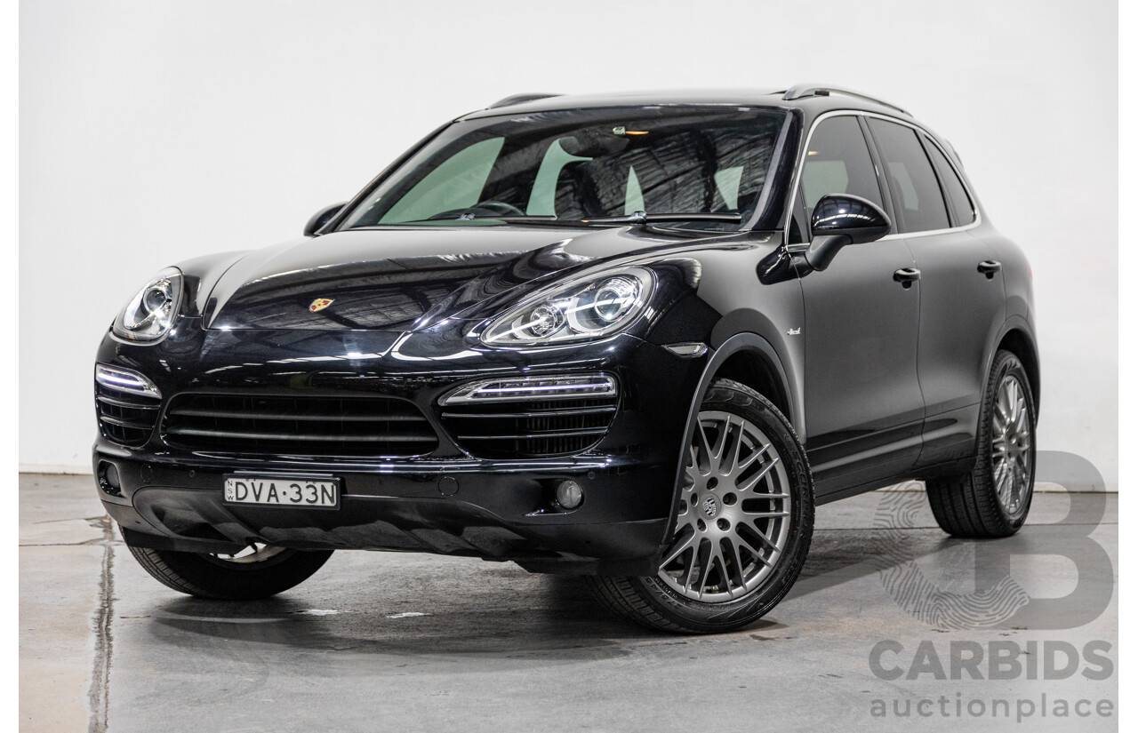 6/2012 Porsche Cayenne Diesel (AWD) Series 2 MY12 4d Wagon Black Turbo Diesel V6 3.0L