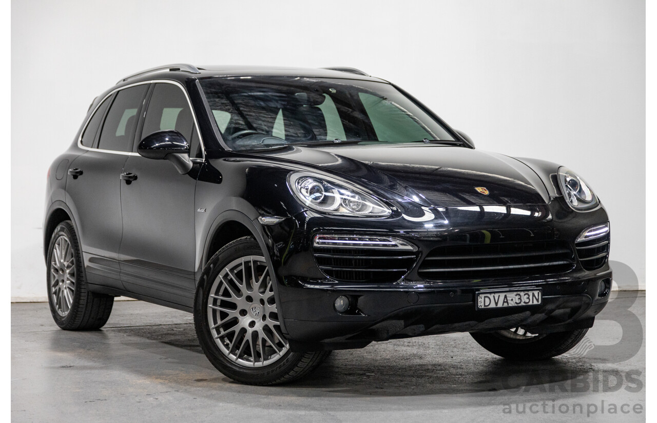 6/2012 Porsche Cayenne Diesel (AWD) Series 2 MY12 4d Wagon Black Turbo Diesel V6 3.0L