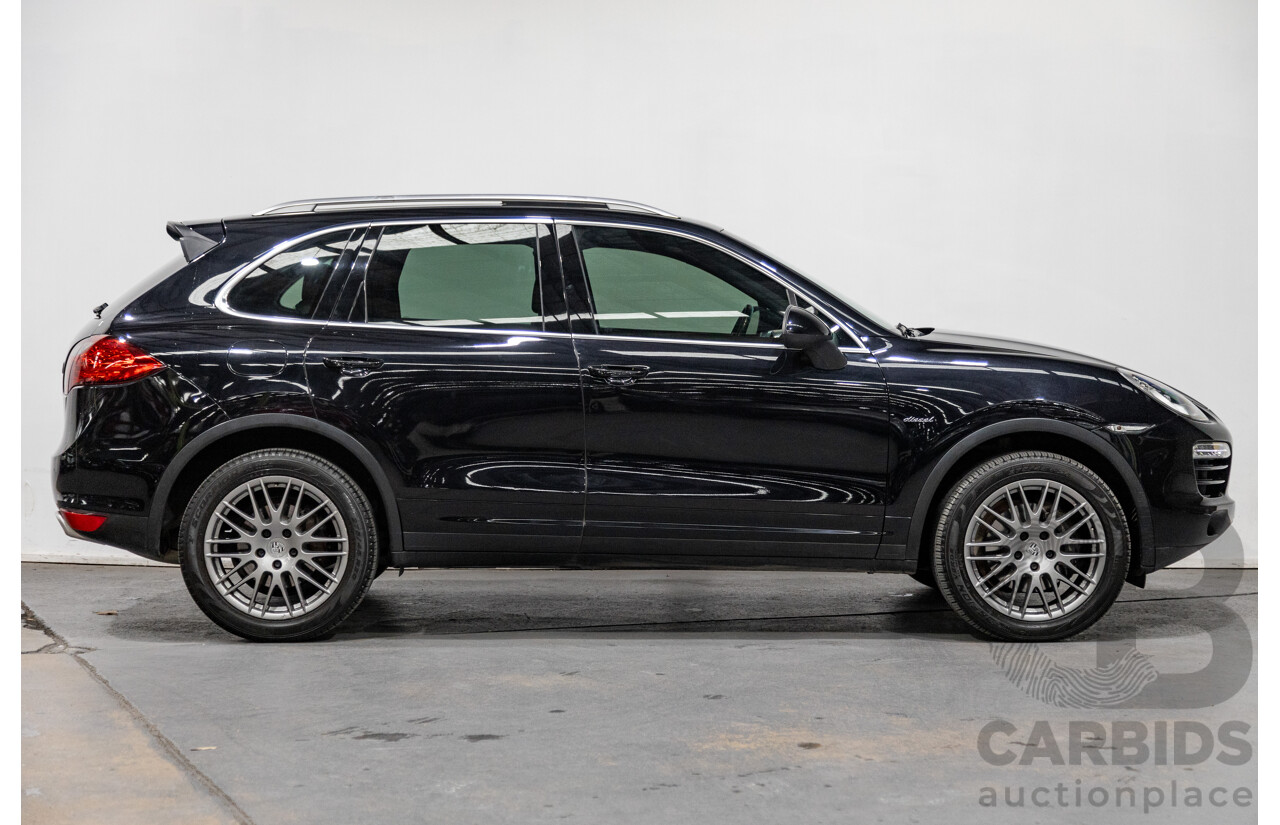 6/2012 Porsche Cayenne Diesel (AWD) Series 2 MY12 4d Wagon Black Turbo Diesel V6 3.0L