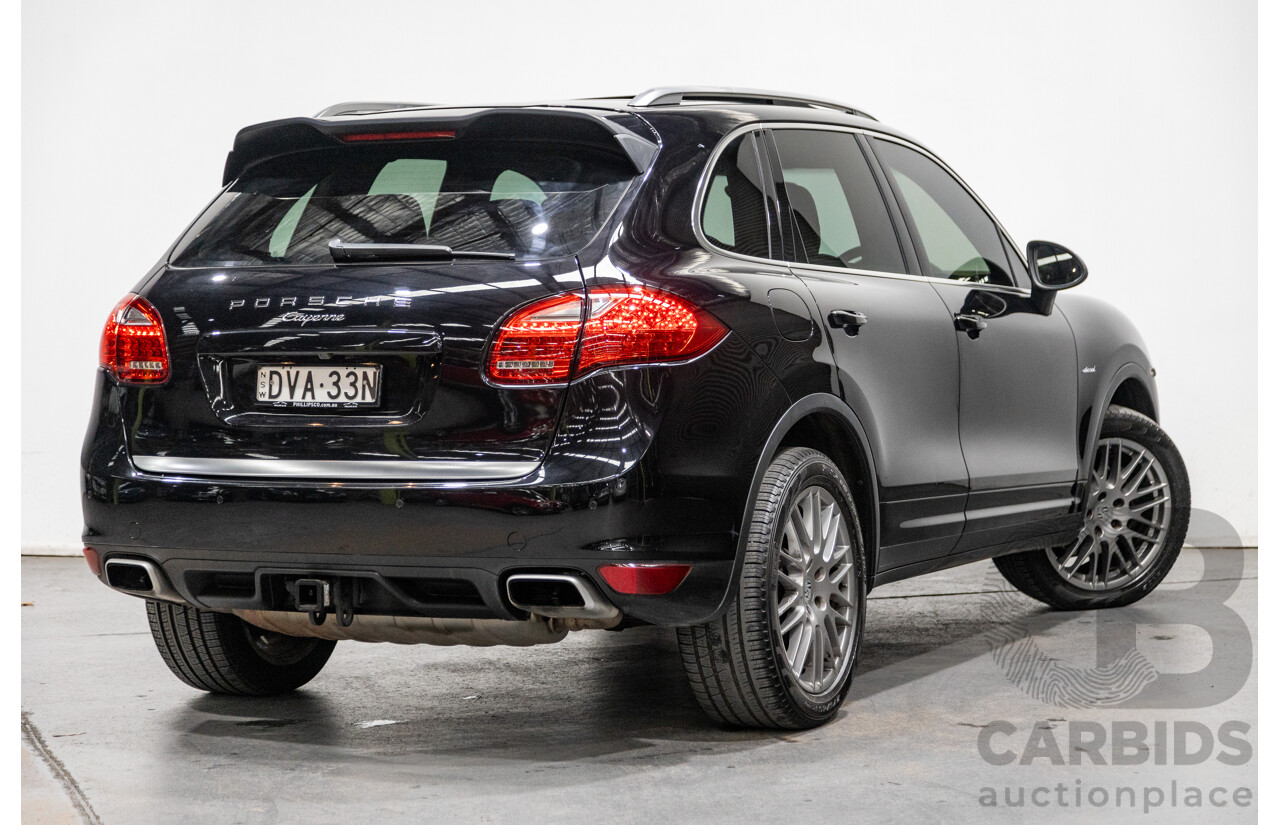 6/2012 Porsche Cayenne Diesel (AWD) Series 2 MY12 4d Wagon Black Turbo Diesel V6 3.0L