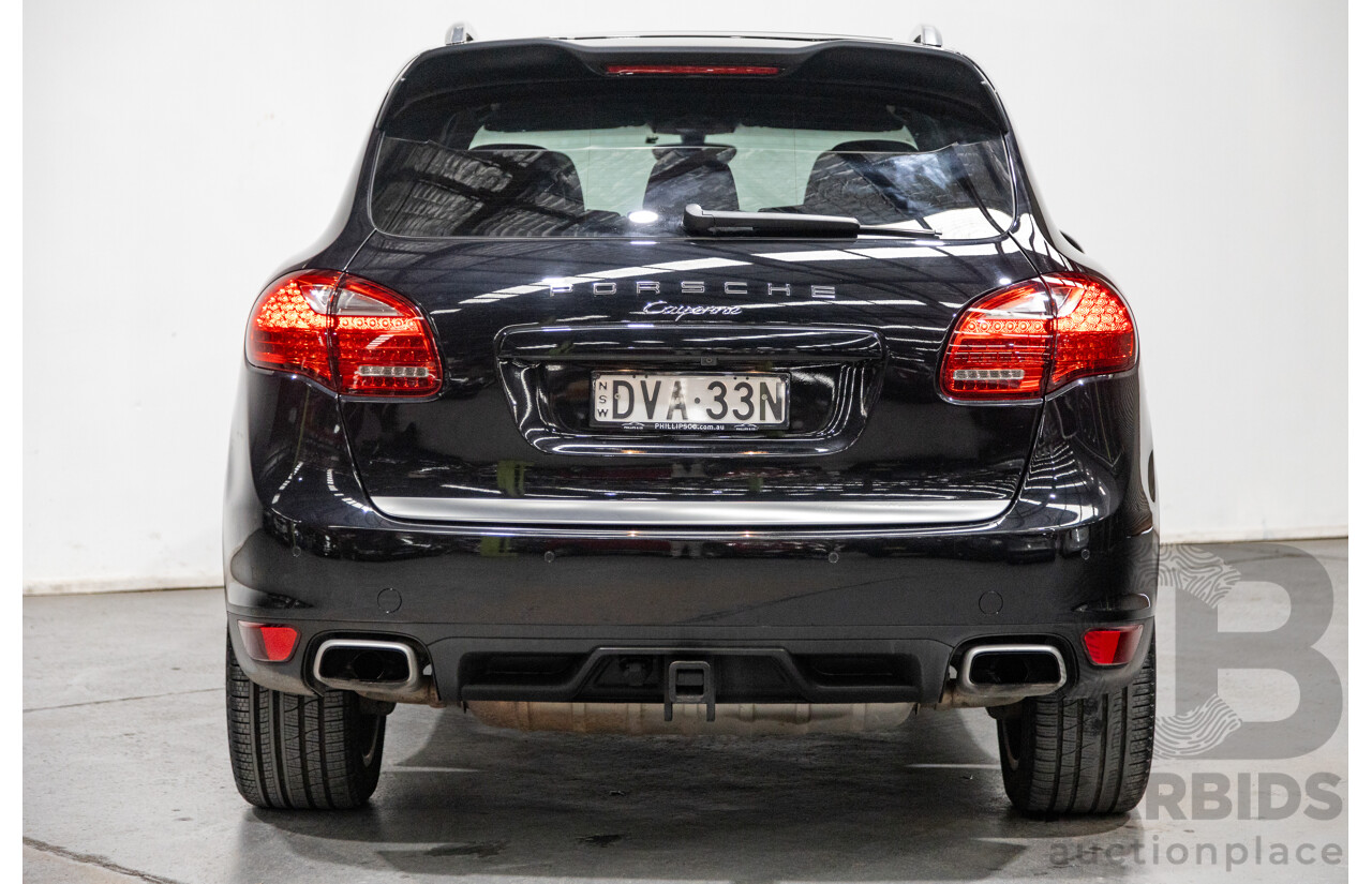 6/2012 Porsche Cayenne Diesel (AWD) Series 2 MY12 4d Wagon Black Turbo Diesel V6 3.0L