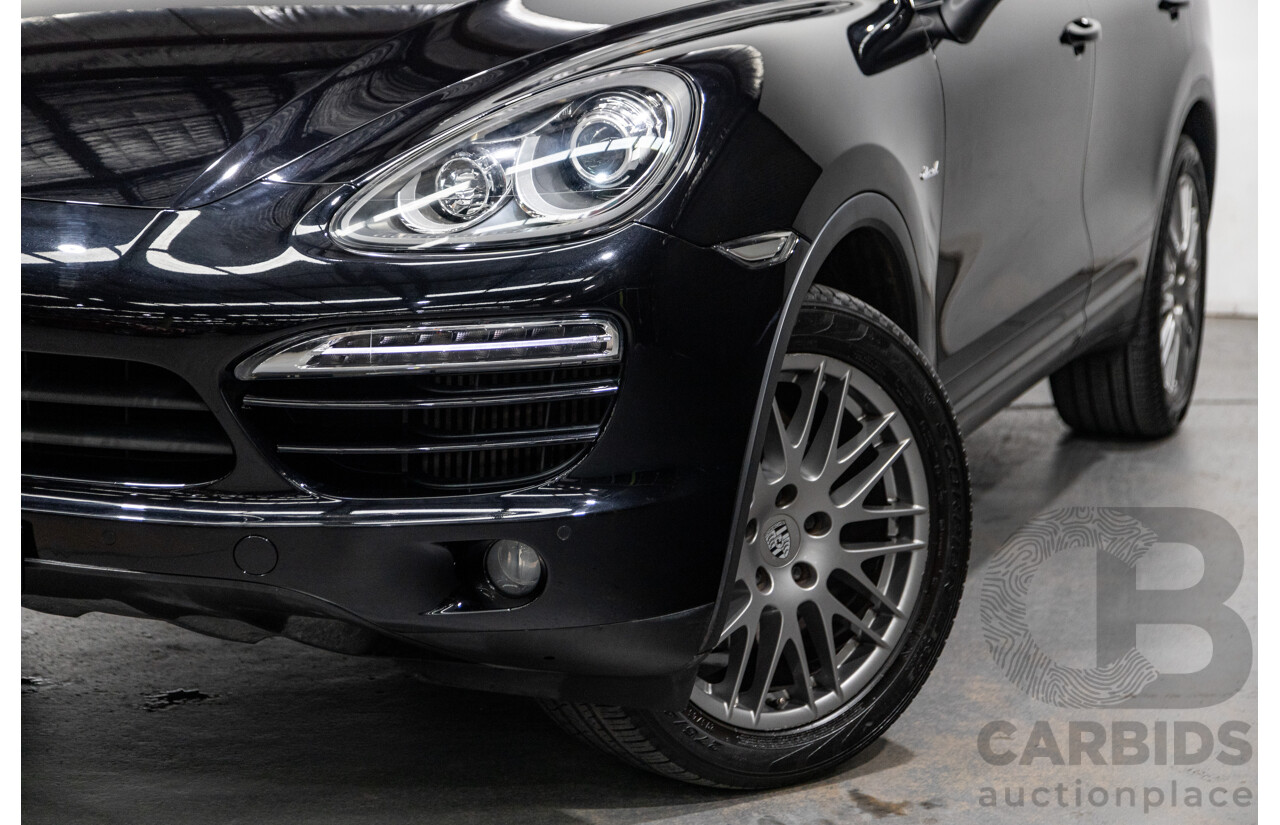 6/2012 Porsche Cayenne Diesel (AWD) Series 2 MY12 4d Wagon Black Turbo Diesel V6 3.0L