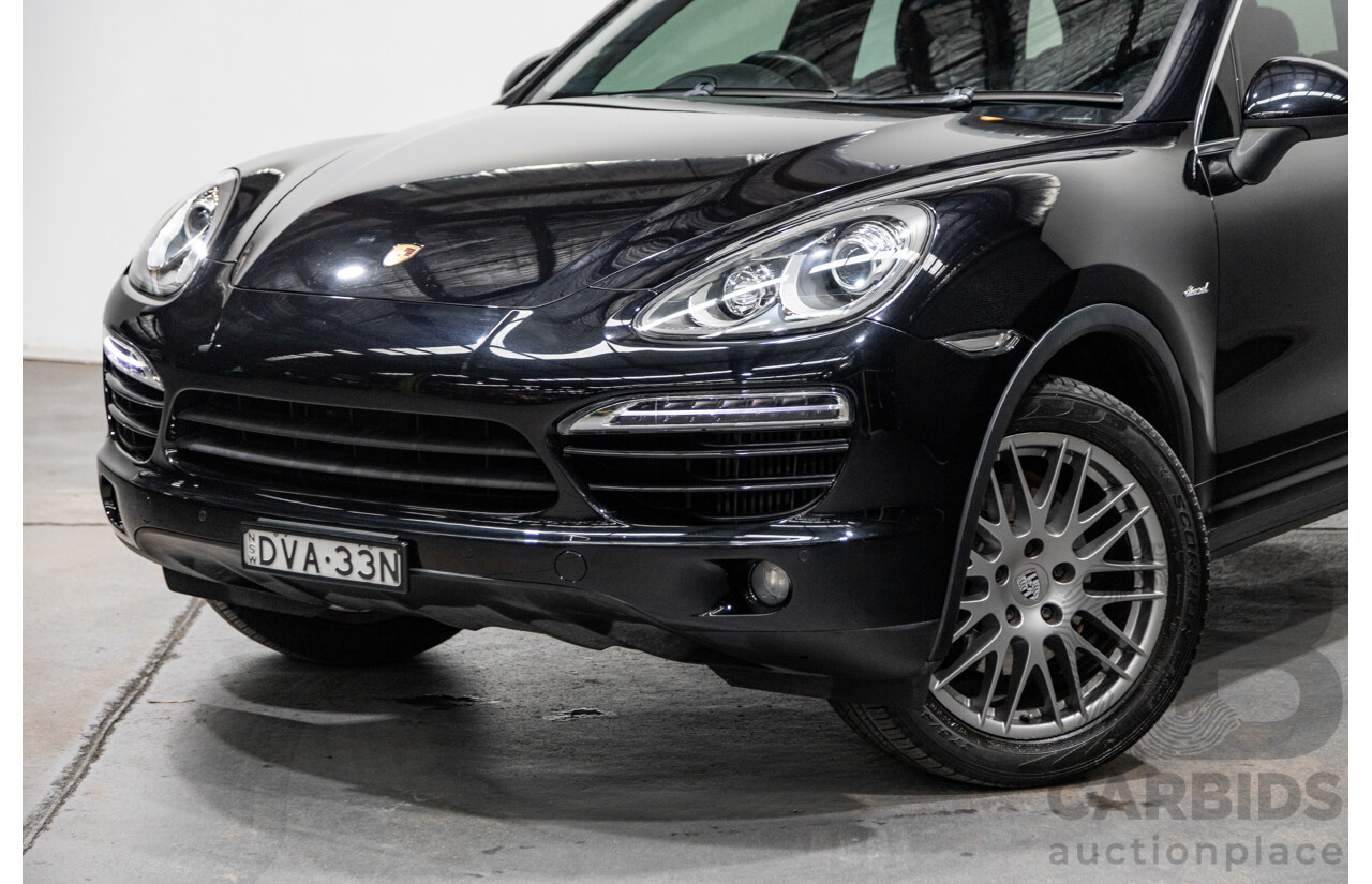 6/2012 Porsche Cayenne Diesel (AWD) Series 2 MY12 4d Wagon Black Turbo Diesel V6 3.0L