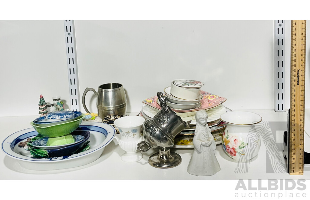 Collection of Decorative Homeware Including Plates, Trays and More