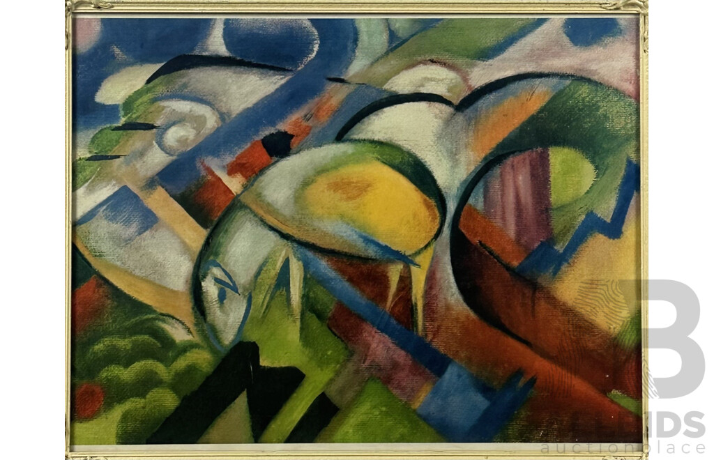 Franz Marc, the Lamb (Sometimes Called 'The Sheep') (1914), Reproduction Print of the Original Cubist Piece in the Museum Bojimans Van Beuningen, Rotterdam, Netherlands