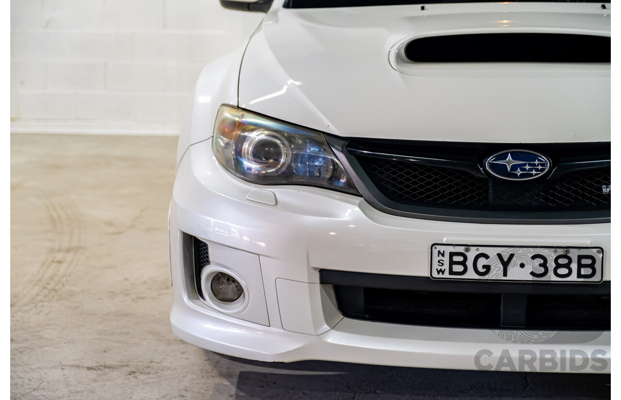 6/2013 Subaru WRX Premium (AWD) MY13 5d Hatchback Pearl White Metallic Turbo 2.5L