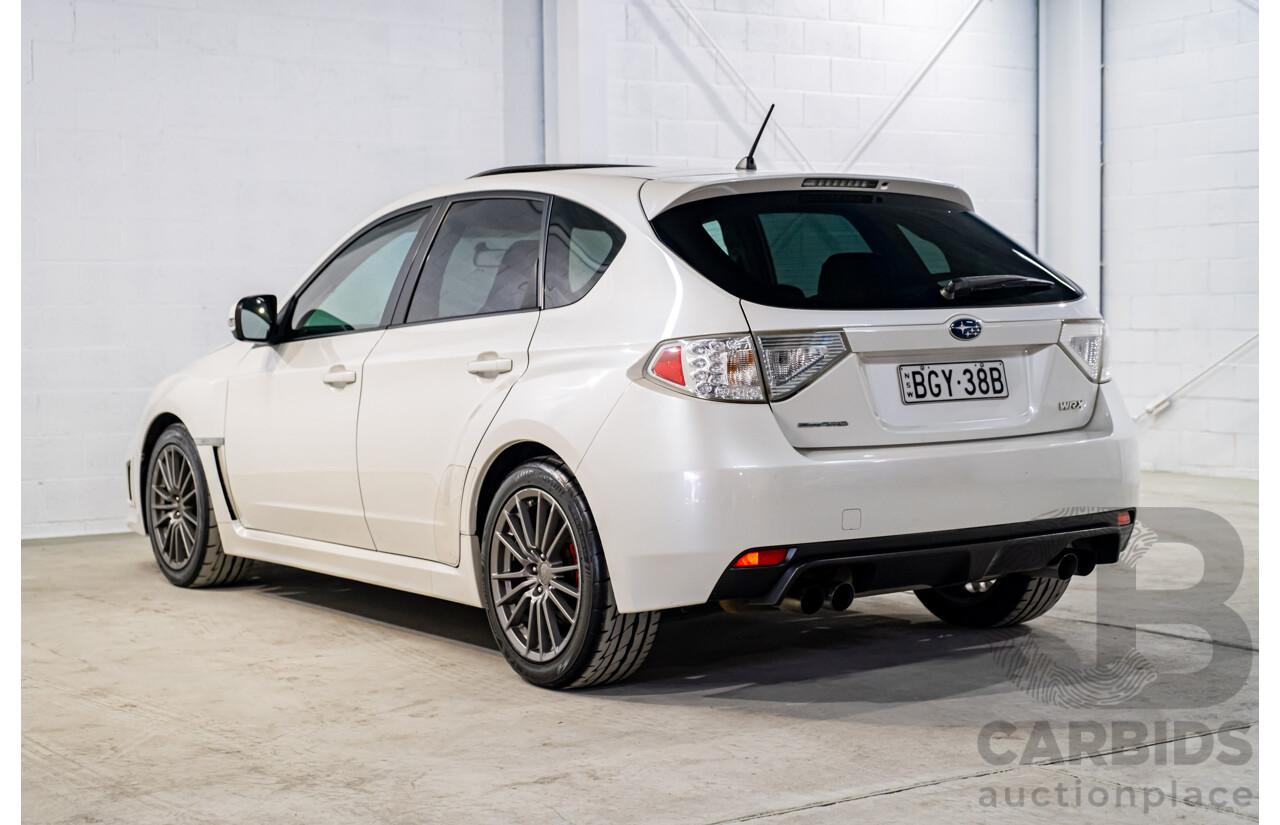 6/2013 Subaru WRX Premium (AWD) MY13 5d Hatchback Pearl White Metallic Turbo 2.5L