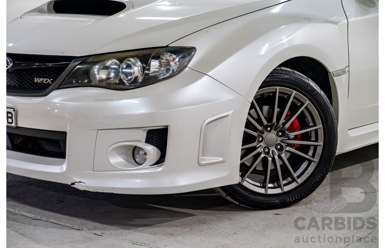 6/2013 Subaru WRX Premium (AWD) MY13 5d Hatchback Pearl White Metallic Turbo 2.5L