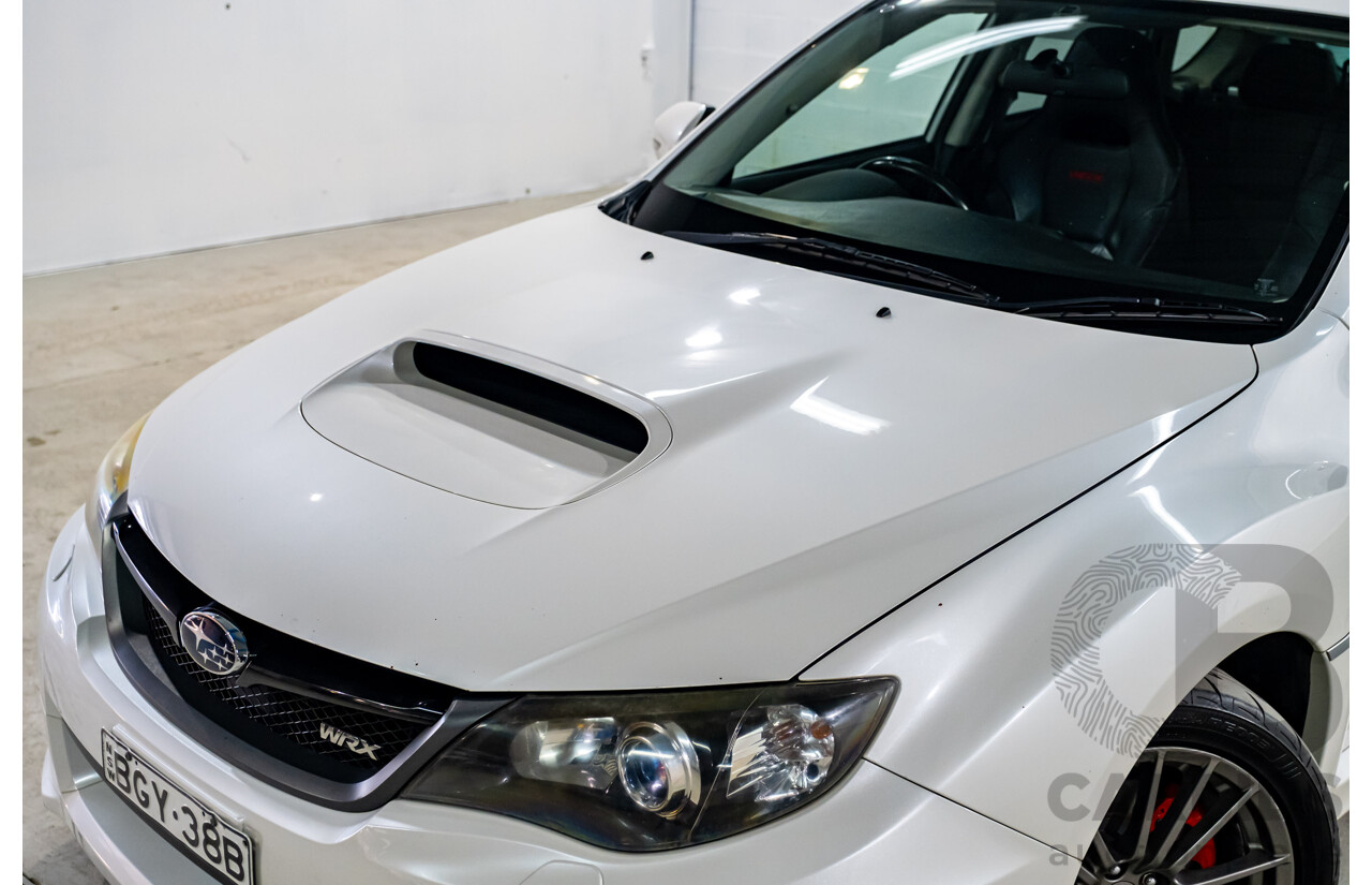 6/2013 Subaru WRX Premium (AWD) MY13 5d Hatchback Pearl White Metallic Turbo 2.5L