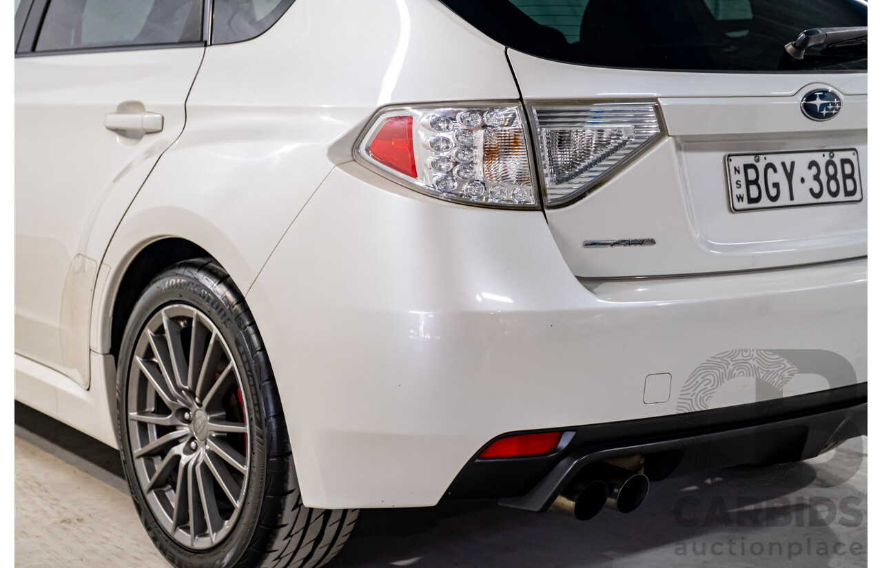 6/2013 Subaru WRX Premium (AWD) MY13 5d Hatchback Pearl White Metallic Turbo 2.5L