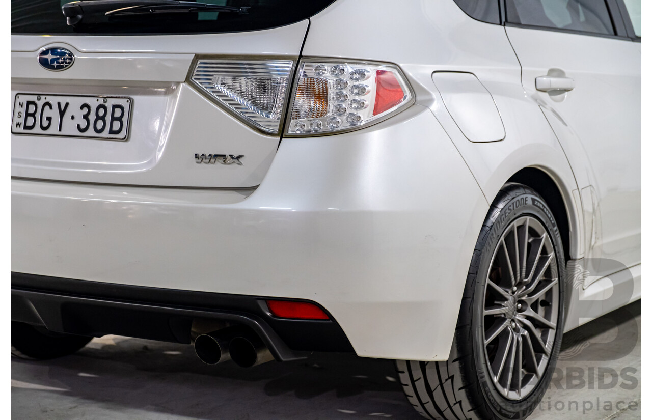 6/2013 Subaru WRX Premium (AWD) MY13 5d Hatchback Pearl White Metallic Turbo 2.5L