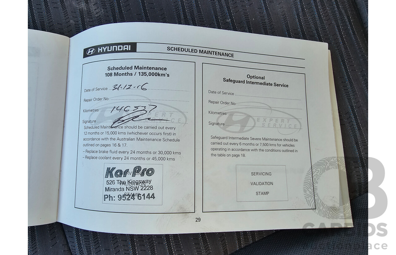 7/2009 Hyundai iLoad TQ 4d Van White Turbo Diesel 2.5L