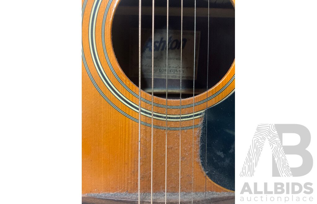 Ashton D25CEQ Acoustic Electric Guitar