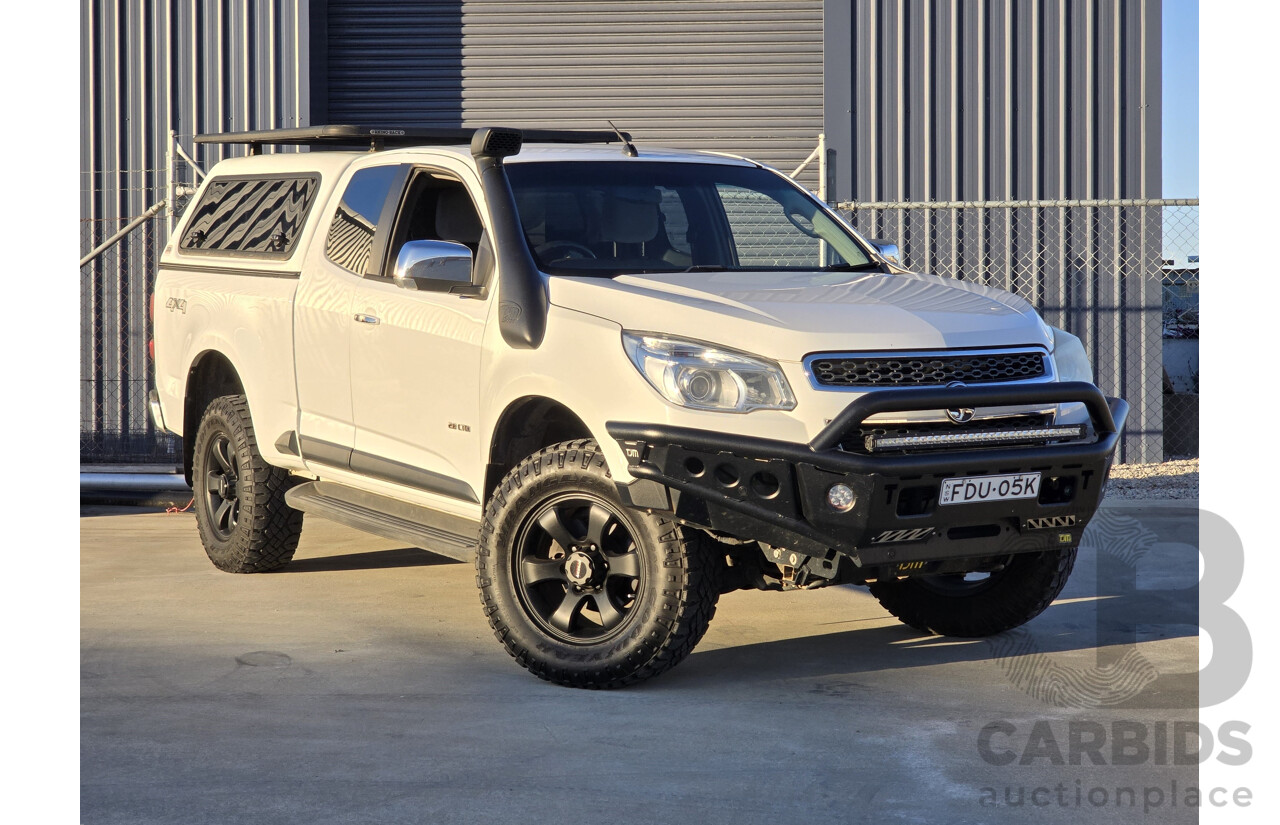 7/2012 Holden Colorado LTZ (4x4) RG Space Cab P/Up White Turbo Diesel 2.8L