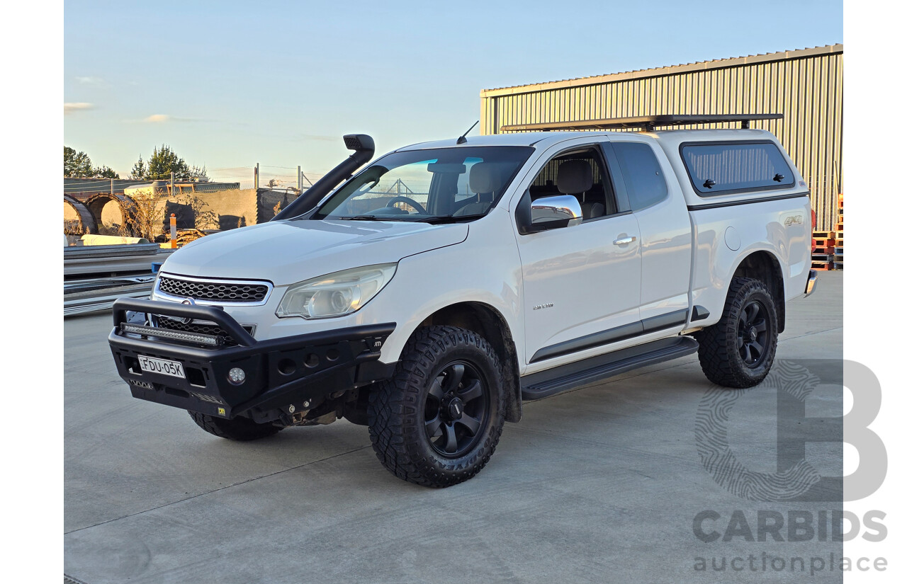 7/2012 Holden Colorado LTZ (4x4) RG Space Cab P/Up White Turbo Diesel 2.8L