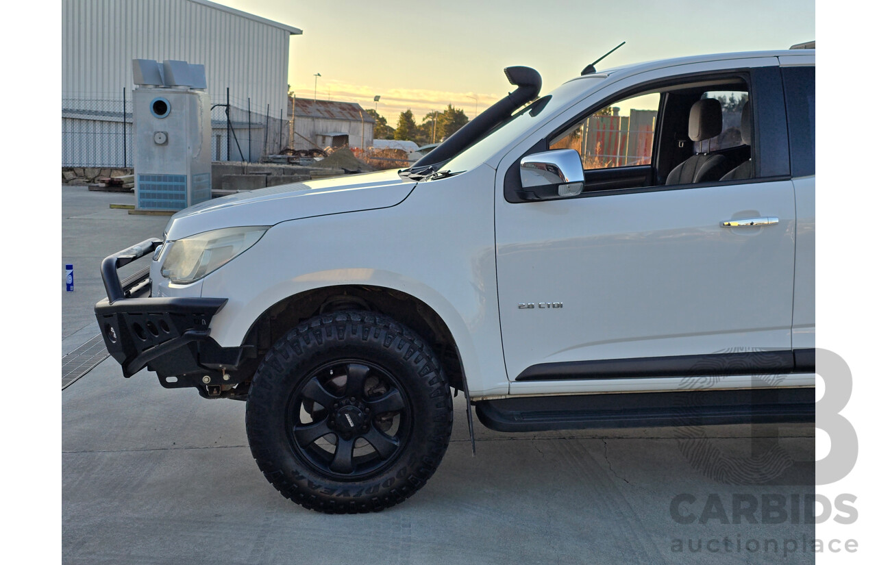 7/2012 Holden Colorado LTZ (4x4) RG Space Cab P/Up White Turbo Diesel 2.8L