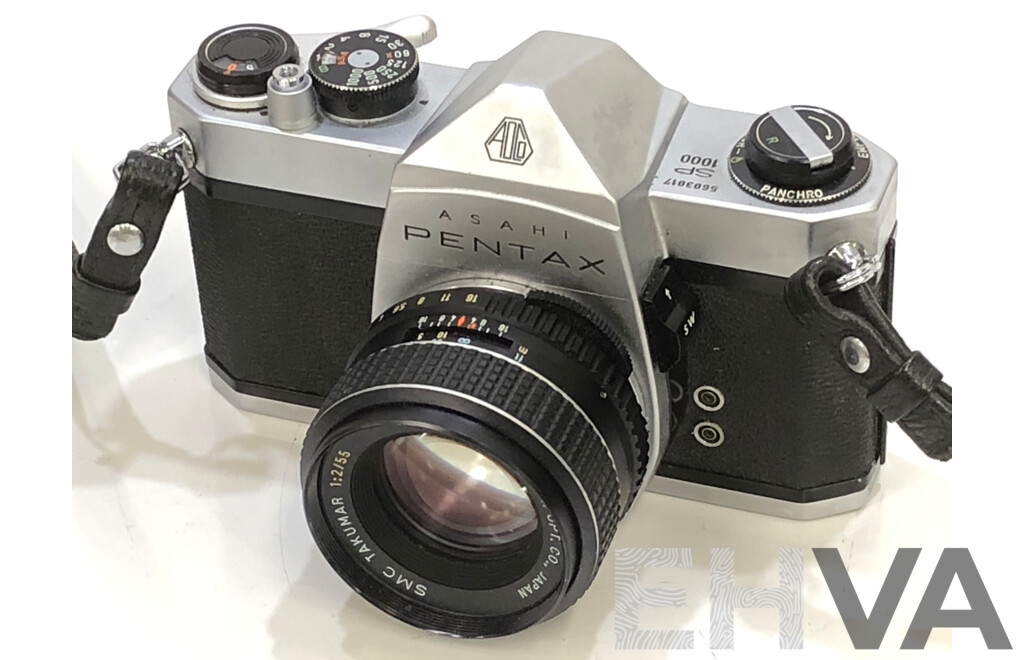 Vintage Pentax Asahi SP 100 35mm Film SLR Camera