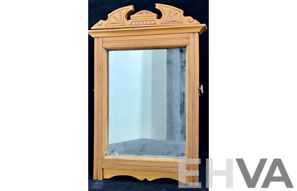 Small Wooden Framed Dresser Mirror