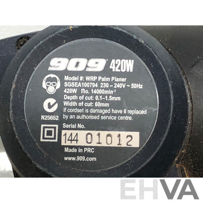 909 Tools Magnesium 420 Watt Electric Palm Planer