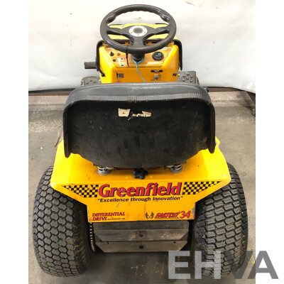 Greenfield Fastcut 34 Ride on 34 Inch Petrol Lawn Mower