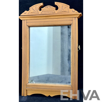 Small Wooden Framed Dresser Mirror